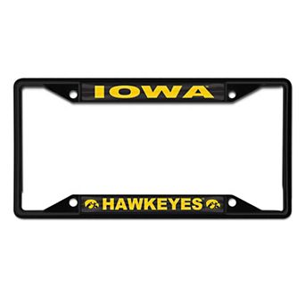 WinCraft Iowa Hawkeyes Chrome Color License Plate Frame