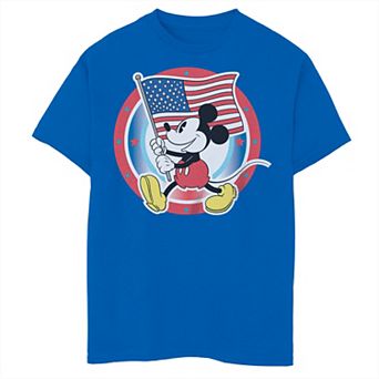 Disney's Boys 8-20 Mickey Classic Peace Love And Mickey Tee
