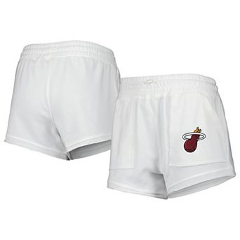 Women's Concepts Sport White Miami Heat Sunray Shorts