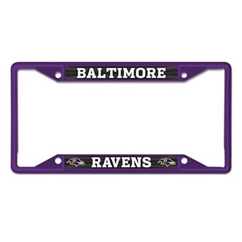 WinCraft Baltimore Ravens Chrome Color License Plate Frame
