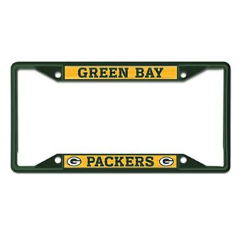 WinCraft Green Bay Packers Chrome Color License Plate Frame