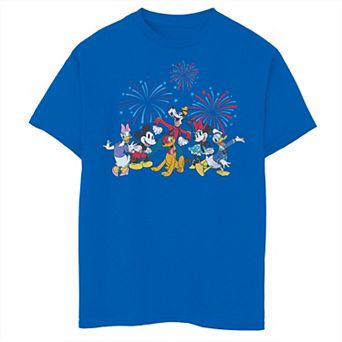 Disney's Boys 8-20 Mickey And Friends Happy Fireworks Tee