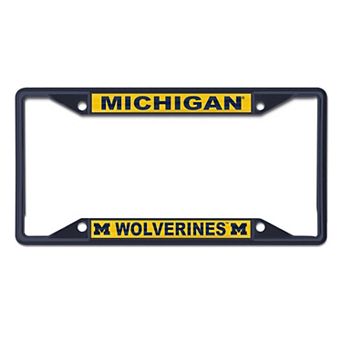 WinCraft Michigan Wolverines Chrome Color License Plate Frame