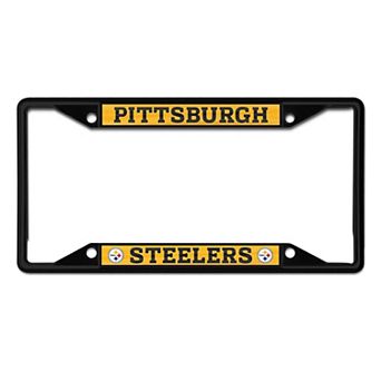 WinCraft Pittsburgh Steelers Chrome Color License Plate Frame