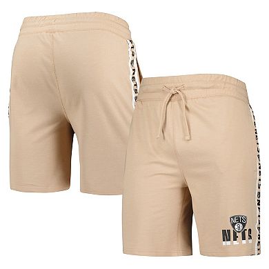 Men's Concepts Sport  Tan Brooklyn Nets Team Stripe Shorts