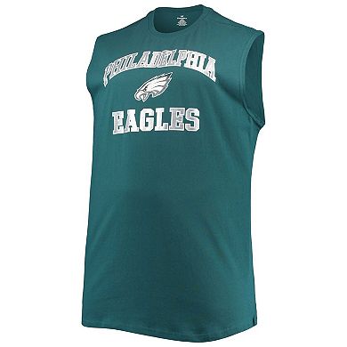 Men's Midnight Green Philadelphia Eagles Big & Tall Muscle Tank Top