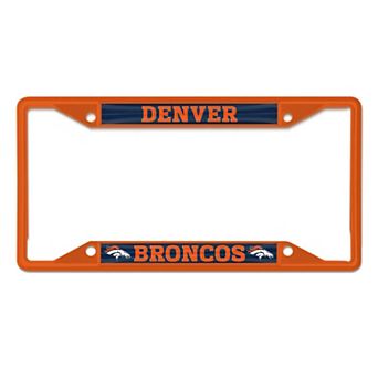 WinCraft Denver Broncos Chrome Color License Plate Frame