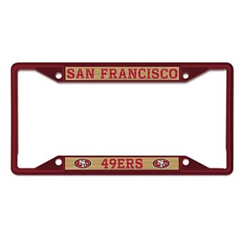 WinCraft San Francisco 49ers Chrome Color License Plate Frame
