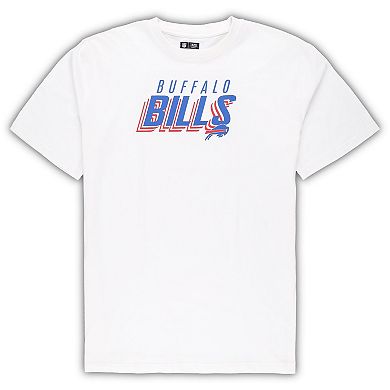 Men's Concepts Sport White/Charcoal Buffalo Bills Big & Tall T-Shirt and Shorts Set