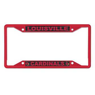 WinCraft Louisville Cardinals Chrome Color License Plate Frame