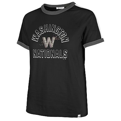 Women's '47  Black Washington Nationals City Connect Sweet Heat Peyton T-Shirt