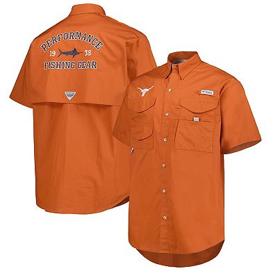 Men's Columbia Texas Orange Texas Longhorns Bonehead Button-Up Shirt