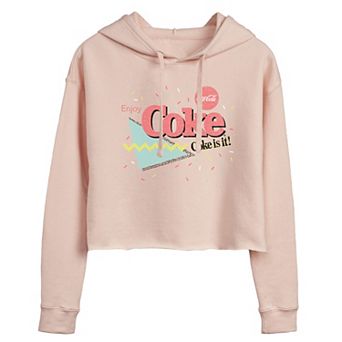 Juniors' Coca-Cola Coke 90s Cropped Hoodie