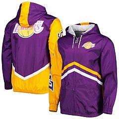 Mitchell and ness lakers windbreaker hot sale