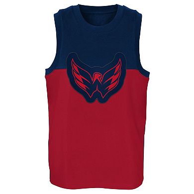 Youth Red/Navy Washington Capitals Revitalize Tank Top