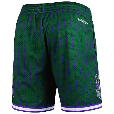 Men's Mitchell & Ness Hunter Green Milwaukee Bucks City Collection Heritage Mesh Shorts