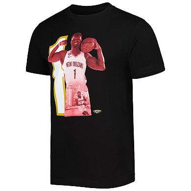 Men's Stadium Essentials Zion Williamson Black New Orleans Pelicans Player Metro T-Shirt