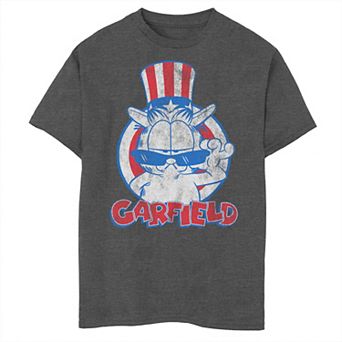 Boys 8-20 Garfield Wants You Uncle Sam Hat Graphic Tee