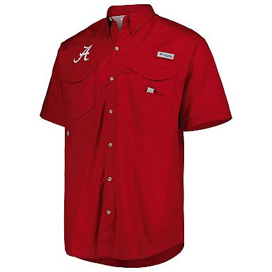 Men's Columbia Crimson Alabama Crimson Tide Bonehead Button-Up Shirt