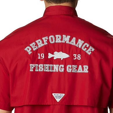 Men's Columbia Crimson Alabama Crimson Tide Bonehead Button-Up Shirt