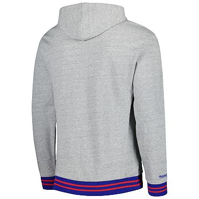 Men's Mitchell & Ness Heather Gray Washington Capitals Classic French Terry Pullover Hoodie