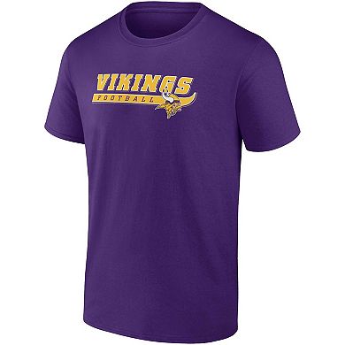 Men's Fanatics Branded  Purple Minnesota Vikings Take The Lead T-Shirt