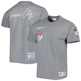 Men Mitchell & Ness Heather Gray Sporting Kansas City City Tee