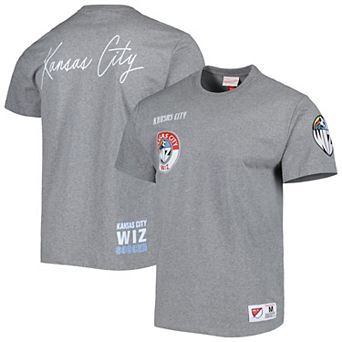 Men Mitchell & Ness Heather Gray Sporting Kansas City City Tee