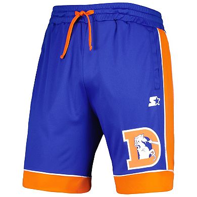 Men's Starter Royal Denver Broncos Throwback Fan Favorite Shorts