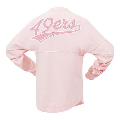 Women's Fanatics Branded Pink San Francisco 49ers Millennial Spirit Jersey T-Shirt