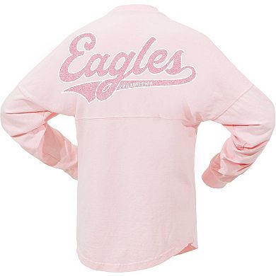 Women's Fanatics Branded Pink Philadelphia Eagles Millennial Spirit Jersey T-Shirt