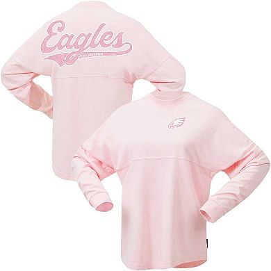 Women's Fanatics Branded Pink Philadelphia Eagles Millennial Spirit Jersey T-Shirt