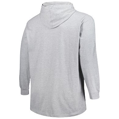 Men's Heather Gray Colorado Avalanche Big & Tall Pullover Hoodie