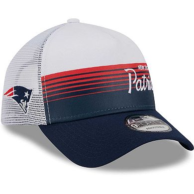 Men's New Era Navy New England Patriots Horizon A-Frame 9FORTY Snapback Hat