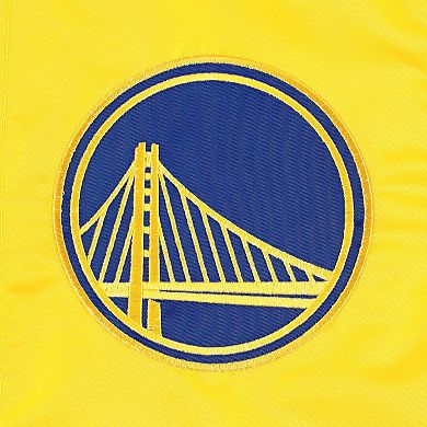 Men's Starter Gold Golden State Warriors Slider Satin Full-Snap Varsity Jacket