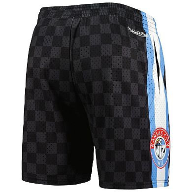 Men's Mitchell & Ness Black Sporting Kansas City City Mesh Shorts