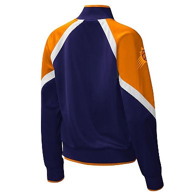 Women's Starter Purple Phoenix Suns Slam Dunk Raglan Full-Zip Track Jacket