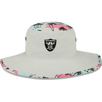 Men's New Era Khaki Las Vegas Raiders Retro Beachin' Bucket Hat
