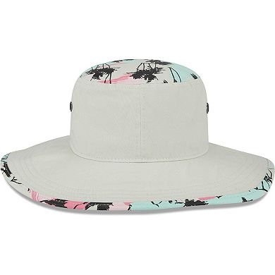 Men's New Era Khaki Las Vegas Raiders Retro Beachin' Bucket Hat