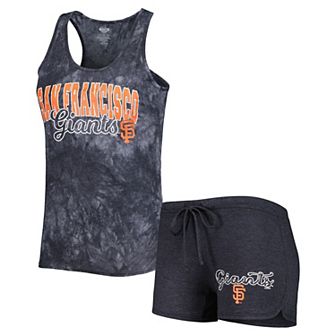 Women's Concepts Sport Charcoal San Francisco Giants Billboard Racerback Tank Top & Shorts Sleep Set