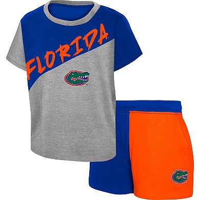 Toddler Heather Gray Florida Gators Super Star T-Shirt & Shorts Set