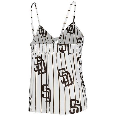 Women's Concepts Sport White San Diego Padres Reel Allover Print Tank Top & Shorts Sleep Set