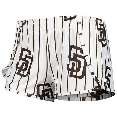 Women's Concepts Sport White San Diego Padres Reel Allover Print Tank Top & Shorts Sleep Set