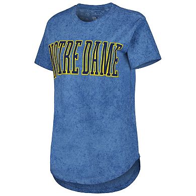 Women's Pressbox Navy Notre Dame Fighting Irish Southlawn Sun-Washed T-Shirt