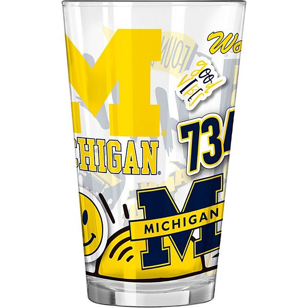 Michigan Wolverines 16oz. Native Pint Glass