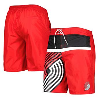 Men's G-III Sports by Carl Banks Red Portland Trail Blazers Sea Wind Swim Trunks
