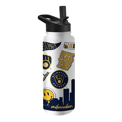 Milwaukee Brewers 34oz. Native Quencher Bottle