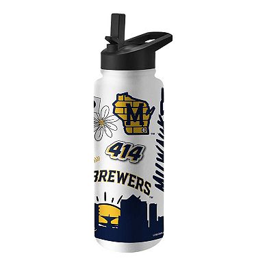 Milwaukee Brewers 34oz. Native Quencher Bottle