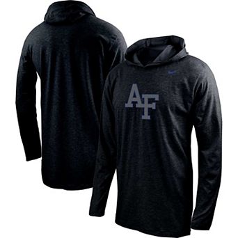 Men's Nike Black Air Force Falcons Color Pop Performance Hoodie Long Sleeve T-Shirt