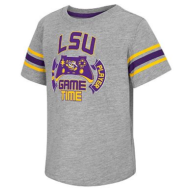 Toddler Colosseum Heather Gray LSU Tigers Gamer T-Shirt